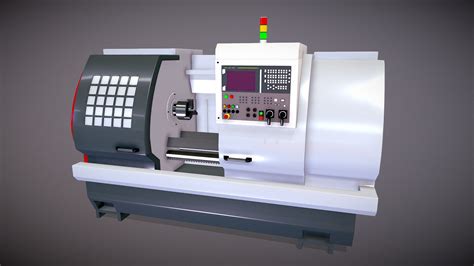 cnc lathe machine 3d model|cnc lathe machine.